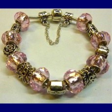 murano bracelet..Pink.